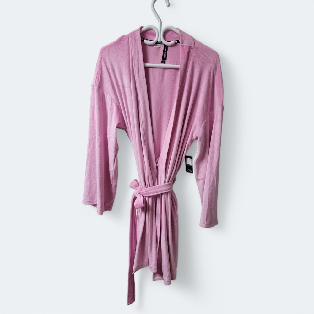 Steve Madden Pink Cozy Robe with Long Sleeves | Size: L/XL